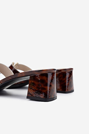 Valmenti Kadın Hakiki Deri Leopar Comfort Terlik 611 EL20024 BN TRLK Y25 LEOPAR