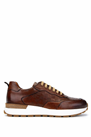 Tamer Tanca Erkek Hakiki Deri Taba Sneakers & Spor Ayakkabı 1093 1231 ERK AYK Y25 TABA