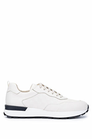 Tamer Tanca Erkek Hakiki Deri Fildişi Sneakers & Spor Ayakkabı 1093 1231 ERK AYK Y25 FILDISI