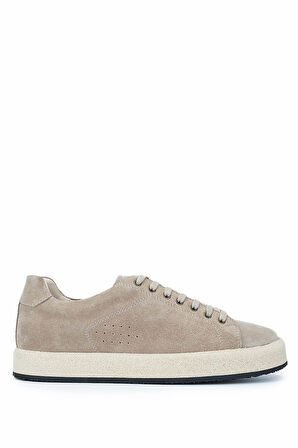 Tamer Tanca Erkek Hakiki Deri Bej Süet Sneakers & Spor Ayakkabı 1093 0046 ERK AYK Y25 BEJ SUET