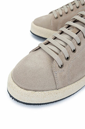 Tamer Tanca Erkek Hakiki Deri Bej Süet Sneakers & Spor Ayakkabı 1093 0046 ERK AYK Y25 BEJ SUET