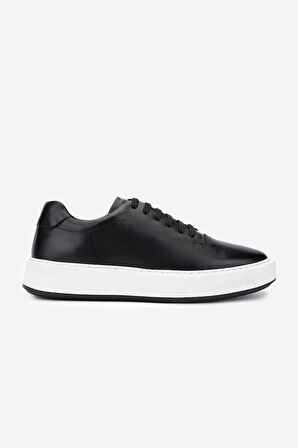 Valmenti Erkek Hakiki Deri Siyah Sneakers & Spor Ayakkabı 1093 2276 ERK AYK Y25 SIYAH