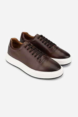 Valmenti Erkek Hakiki Deri Taba Sneakers & Spor Ayakkabı 1093 2276 ERK AYK Y25 TABA