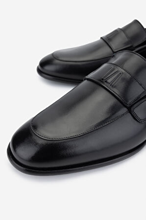 Valmenti Erkek Hakiki Deri Siyah Analin Klasik Ayakkabı 537 3576 ERK AYK Y25 SIYAH ANL