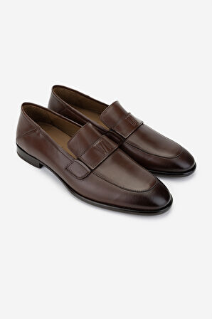 Valmenti Erkek Hakiki Deri Kahverengi Klasik Ayakkabı 537 3576 ERK AYK Y25 KIZIL KAHVE