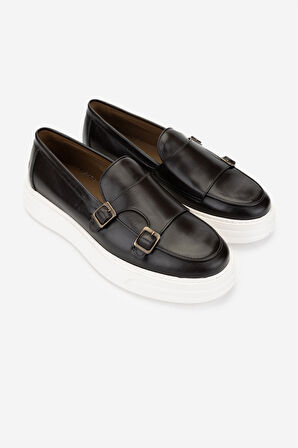 Valmenti Erkek Hakiki Deri Loafer Ayakkabı 537 3572 ERK AYK Y25 KAHVE ALKL