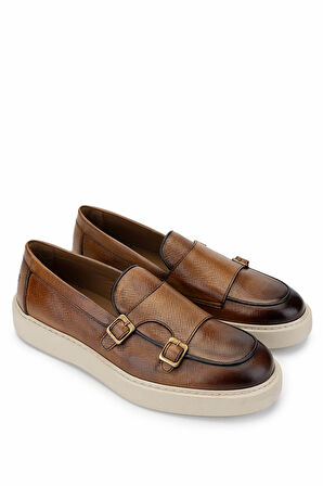 Tamer Tanca Erkek Hakiki Deri Kahverengi Loafer Ayakkabı 537 3664 ERK AYK Y25 CVZ PRD BSK