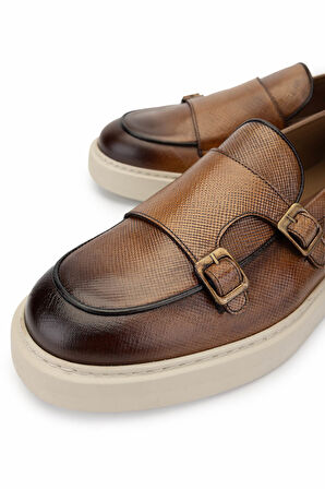 Tamer Tanca Erkek Hakiki Deri Kahverengi Loafer Ayakkabı 537 3664 ERK AYK Y25 CVZ PRD BSK