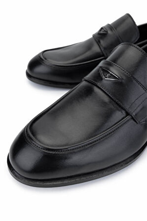 Tamer Tanca Erkek Hakiki Deri Siyah Deri Klasik Ayakkabı 537 3561 ERK AYK Y25 SIYAH DR