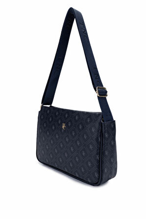 Tamer Tanca Kadın Vegan Lacivert Desen Omuz Çanta 743 2323 BN CANTA SK24-25 LACI GFRJ
