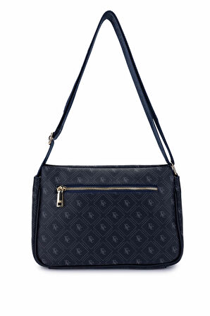 Tamer Tanca Kadın Vegan Lacivert Desen Omuz Çanta 743 2323 BN CANTA SK24-25 LACI GFRJ