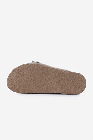 Valmenti Kadın Hakiki Deri Vizon Süet Düz Terlik 970 7900 BN TRLK 25 VIZON SUET