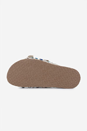 Valmenti Kadın Hakiki Deri Bej Düz Terlik 970 8028 BN TRLK 25 A.BEJ