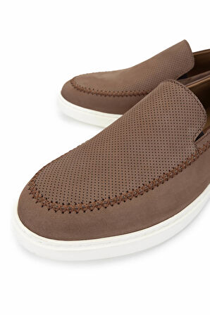 Tamer Tanca Erkek Hakiki Deri Kahverengi Loafer Ayakkabı 537 3662 ERK AYK Y25 DEVETUYU NBK