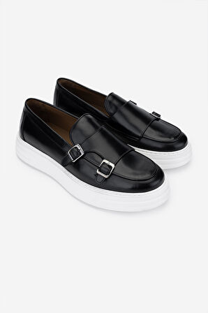 Valmenti Erkek Hakiki Deri Loafer Ayakkabı 537 3572 ERK AYK Y25 SIYAH ALKL