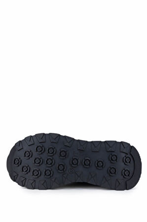 Tamer Tanca Kadın Vegan Siyah Sneakers & Spor Ayakkabı 936 81185 BN AYK Y25 SYH KROKO/BRONZ