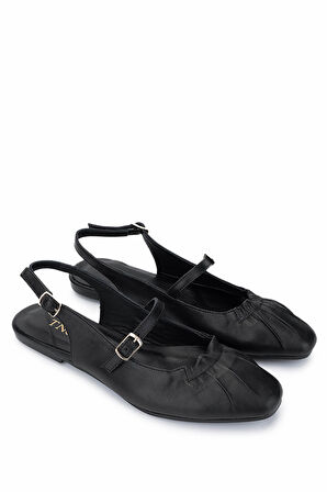 Tamer Tanca Kadın Hakiki Deri Siyah Deri Casual Ayakkabı 539 105 BN AYK Y25 SIYAH DR