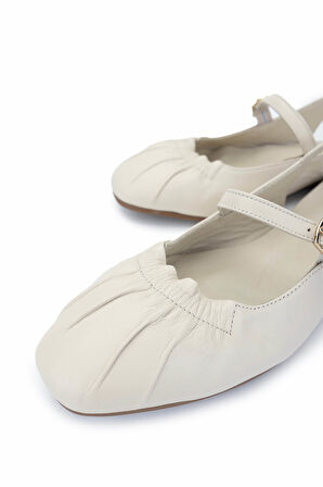 Tamer Tanca Kadın Hakiki Deri Bej Casual Ayakkabı 539 105 BN AYK Y25 BEJ DR