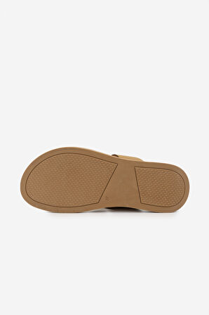 Valmenti Kadın Hakiki Deri Taba Düz Terlik 539 100 BN TRLK Y25 TABA FLTR