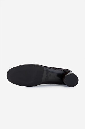 Valmenti Kadın Hakiki Deri Bordo Rugan Topuklu Ayakkabı 35 7001-1 BN AYK Y25 BORDO RGN