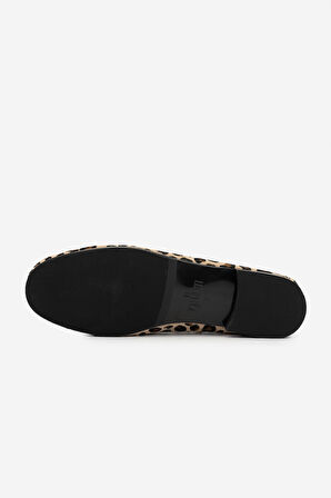 Valmenti Kadın Hakiki Deri Leopar Loafer Ayakkabı 35 2028 BN AYK Y25 LEOPAR DR