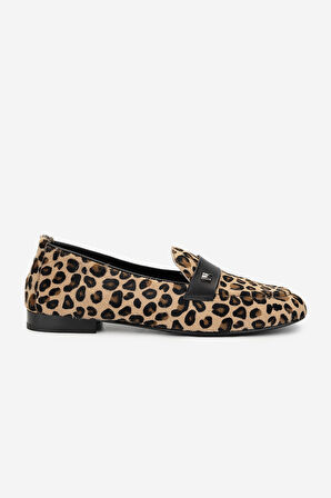 Valmenti Kadın Hakiki Deri Leopar Loafer Ayakkabı 35 2028 BN AYK Y25 LEOPAR DR