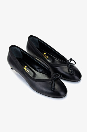 Valmenti Kadın Hakiki Deri Siyah Deri Babet Ayakkabı 35 5889 BN AYK Y25 SIYAH DR