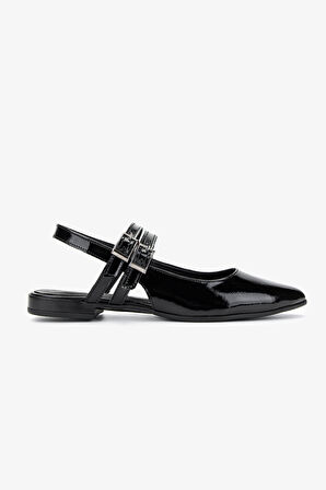 Valmenti Kadın Hakiki Deri Siyah Rugan Casual Ayakkabı 899 25232 BN AYK Y25 SIYAH KRSK RGN