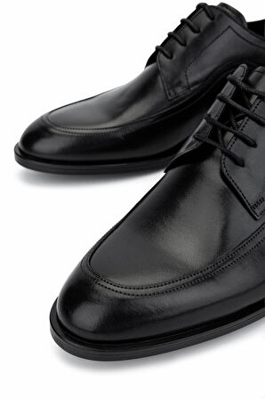 Tamer Tanca Erkek Hakiki Deri Siyah Deri Klasik Ayakkabı 183 41658 ERK AYK Y25 SIYAH DR