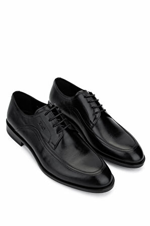 Tamer Tanca Erkek Hakiki Deri Siyah Deri Klasik Ayakkabı 183 41658 ERK AYK Y25 SIYAH DR