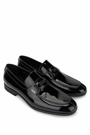 Tamer Tanca Erkek Hakiki Deri Siyah Rugan Klasik Ayakkabı 183 42755 ERK AYK Y25 SIYAH RGN