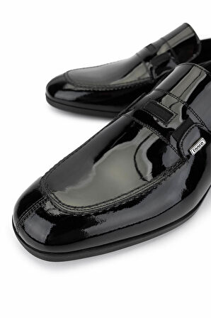 Tamer Tanca Erkek Hakiki Deri Siyah Rugan Klasik Ayakkabı 183 42755 ERK AYK Y25 SIYAH RGN