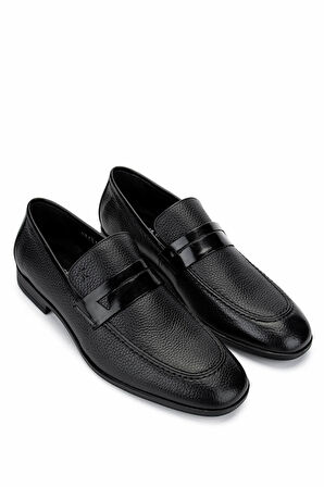 Tamer Tanca Erkek Hakiki Deri Siyah Klasik Ayakkabı 183 42757 ERK AYK Y25 SIYAH MTT