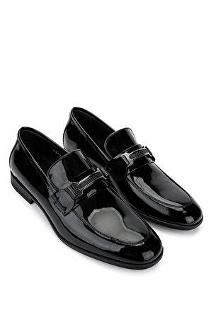 Tamer Tanca Erkek Hakiki Deri Siyah Rugan Klasik Ayakkabı 183 42753 ERK AYK Y25 SIYAH RGN