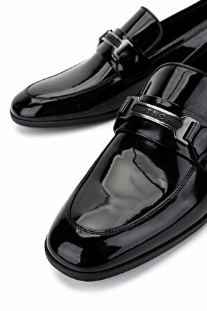 Tamer Tanca Erkek Hakiki Deri Siyah Rugan Klasik Ayakkabı 183 42753 ERK AYK Y25 SIYAH RGN