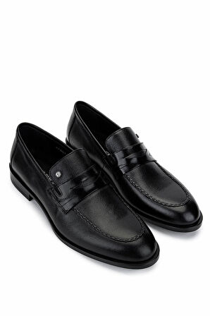 Tamer Tanca Erkek Hakiki Deri Siyah Deri Klasik Ayakkabı 183 41651 ERK AYK Y25 SIYAH DR