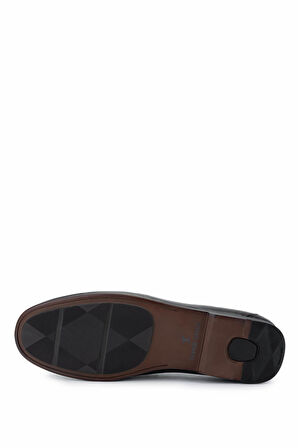 Tamer Tanca Erkek Hakiki Deri Siyah Deri Loafer Ayakkabı 1008 3419 ERK AYK Y25 SIYAH DR