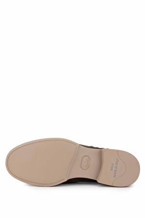 Tamer Tanca Erkek Hakiki Deri Kahverengi Nubuk Loafer Ayakkabı 1008 3484 ERK AYK Y25 KAHVE NBK