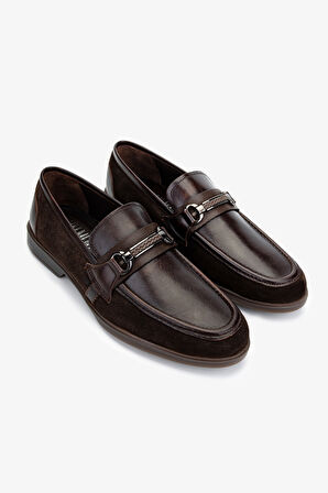 Valmenti Erkek Hakiki Deri Loafer Ayakkabı 1008 3481 ERK AYK Y25 KHV BFL/SUET