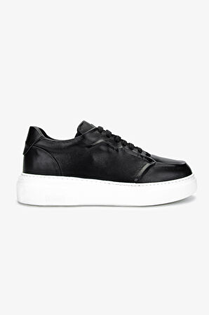 Valmenti Erkek Hakiki Deri Siyah Deri Sneakers & Spor Ayakkabı 1110 105 ERK AYK Y25 SIYAH DR