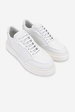 Valmenti Erkek Hakiki Deri Beyaz Sneakers & Spor Ayakkabı 1110 105 ERK AYK Y25 BEYAZ DR