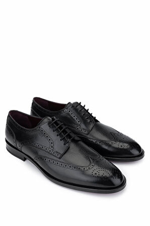 Tamer Tanca Erkek Hakiki Deri Siyah Klasik Ayakkabı 1016 6205 ERK AYK Y25 SYH BFL/GYK