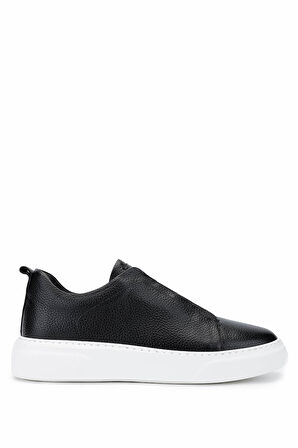 Tamer Tanca Erkek Hakiki Deri Siyah Floter Sneakers & Spor Ayakkabı 965 2526 ERK AYK Y25 SIYAH FLTR