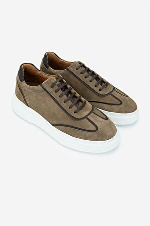 Valmenti Erkek Hakiki Deri Sneakers & Spor Ayakkabı 1092 202502 ERK AYK Y25 TOBACCO SUET