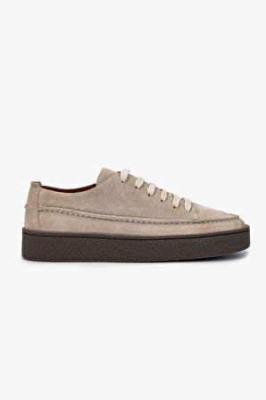 Valmenti Erkek Hakiki Deri Bej Süet Sneakers & Spor Ayakkabı 1111 502 ERK AYK Y25 BEJ SUET