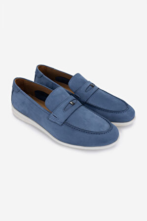 Valmenti Erkek Hakiki Deri Loafer Ayakkabı 285 4226 ERK AYK Y25 K.K.MAVI NBK