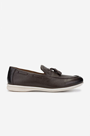 Valmenti Erkek Hakiki Deri Kahverengi Loafer Ayakkabı 285 4215 ERK AYK Y25 KAHVE FLTR