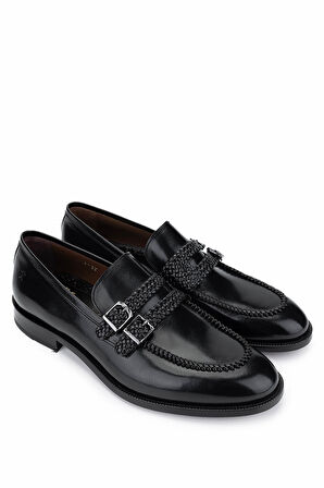 Tamer Tanca Erkek Hakiki Deri Siyah Klasik Ayakkabı 342 9185 ERK AYK Y25 SIYAH