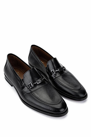 Tamer Tanca Erkek Hakiki Deri Siyah Klasik Ayakkabı 342 9158 ERK AYK Y25 SIYAH