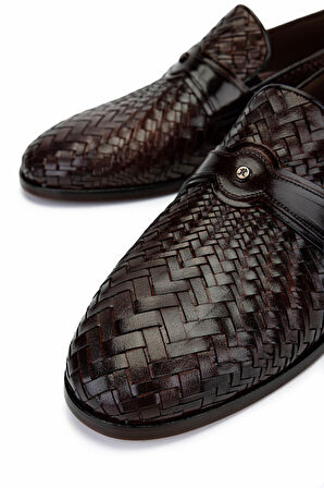 Tamer Tanca Erkek Hakiki Deri Taba Klasik Ayakkabı 342 9128 ERK AYK Y25 TABA KZRTM